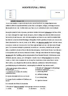 Vstep MOCK 01 - Ngôn ngữ Anh | Trường Đại học Bách khoa Thành phố Hồ Chí Minh