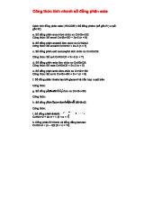 Công thức Tính Nhanh Số Đồng Phân Este và Các Chất Liên Quan