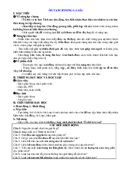 Giáo án hóa 10 CTST Bài ôn Chương 3 liên kết hóa học