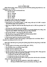 Bài Tập Tổng Hợp Môn Kiểm toán tài chính | Học viện Chính sách và Phát triển
