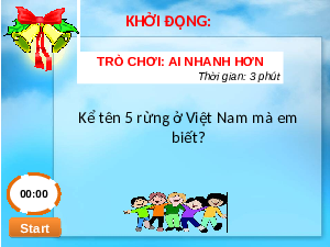 Giáo án điện tử Công nghệ 7 Bài 7 Kết nối tri thức: Giới thiệu về rừng