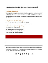 Công thức tính diện tích hình tam giác chính xác nhất - Toán 6