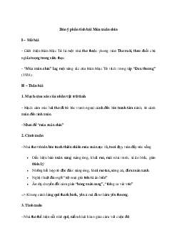 Phân tích tác phẩm Mùa xuân chín (Dàn ý + 2 mẫu) | Văn mẫu lớp 10 Kết Nối Tri Thức