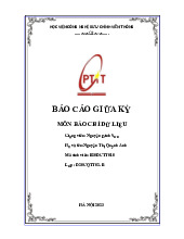 Báo cáo giữa kỳ về Tác động của mạng xã hội đối với Gen Z môn Báo chí dữ liệu | Học viện Công Nghệ Bưu Chính Viễn Thông
