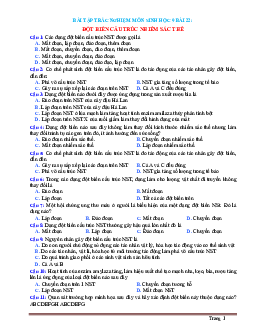 TOP 12 Câu hỏi trắc nghiệm Sinh học 9 bài 22: Đột biến cấu trúc nhiễm sắc thể (có đáp án)