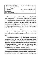 BÀI KIỂM TRA QUẢN LÝ CÔNG VỤ CÔNG CHỨC | Học viện Hành chính Quốc gia