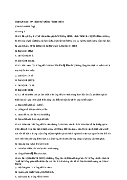 Câu hỏi ôn tập môn tư tưởng Hồ Chí Minh (có đáp án)