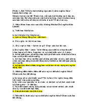 Bộ câu hỏi trắc nghiệm môn triết học Mác – Lê Nin-Trường Đại học Vinh