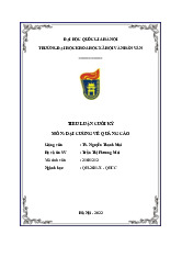 Tiểu Luận Cuối Kỳ - Đại Cương Về Quảng Cáo | Đại học Văn Lang