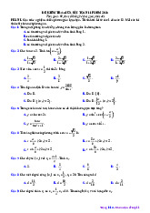 05 đề kiểm tra giữa học kì 1 Toán 11 cấu trúc trắc nghiệm mới