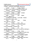 Bài kiểm tra quá trình môn Anh văn học phần 1, 2 - Tiếng Anh | Trường Đại học Quy Nhơn