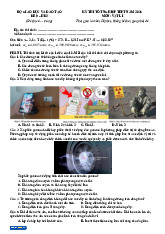 Đề thi tốt nghiệp Trung học phổ thông năm 2025 môn Vật lí