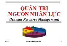 Silde bài giảng chương 1: Quản trị nguồn nhân lực | Môn quản trị nhân sự
