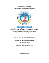 Thu hút đầu tư phát triển du lịch bền vững tại Hà Tĩnh | Môn Kinh tế đầu tư - Đại học Kinh Tế Quốc Dân