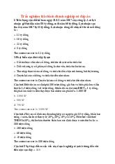 Trắc nghiệm Tài Chính Doanh Nghiệp và Đáp Án | Đại học Văn Lang