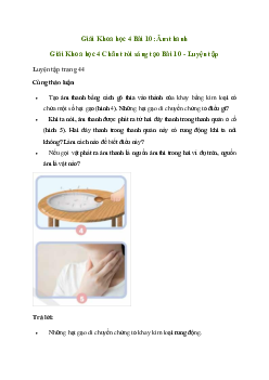 Giải Khoa học lớp 4 Bài 10: Âm thanh| Chân trời sáng tạo