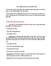 Ôn tập Môn Dẫn luận ngôn ngữ | Đại học Kinh tế và Quản trị kinh doanh, Đại học Thái Nguyên