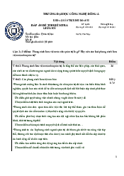 Đáp án bài kiểm tra giữa kì môn Quản trị học | Đại học Công nghệ Đông Á