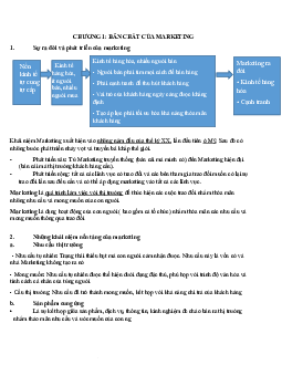Bài giảng lý thuyết Marketing căn bản | Đại học Kinh tế Quốc dân