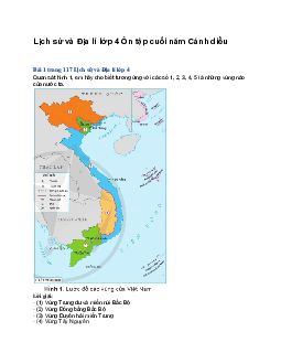 Lịch sử và Địa lí lớp 4 Ôn tập cuối năm | Cánh diều