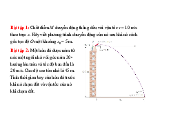 Bài tập Vật lý đại cương 1 | Trường Đại học Công nghệ, Đại học Quốc gia Hà Nội