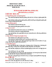 Ôn tập cuối học kì 1 Toán 9 năm 2025 – 2026 trường THCS Hoàng Hoa Thám – TP HCM