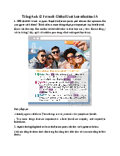 Giải SGK Tiếng Anh 12 Friends Global Unit Introduction IA Vocabulary