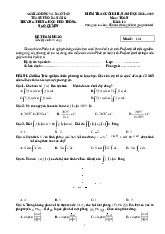 Đề tham khảo cuối kì 2 Toán 12 năm 2024 – 2025 trường THPT Ngô Quyền – Đà Nẵng có đáp án