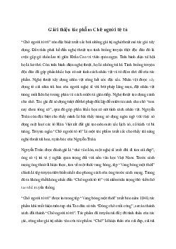 Giới thiệu và làm rõ giá trị của một tác phẩm văn học hoặc một tác phẩm nghệ thuật mà bạn yêu thích | Văn mẫu 11 Chân trời sáng tạo
