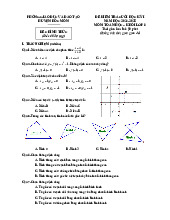 Đề cuối học kỳ 1 Toán 8 năm 2024 – 2025 phòng GD&ĐT Hóc Môn – TP HCM