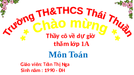 Giáo án điện tử Toán học 1 bài 2 Vì sự bình đẳng: Số 7