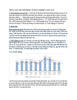 Bài thuyết trình nhóm 1 về "Thất nghiệp ở Việt Nam"