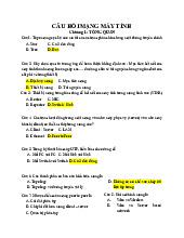 Ôn tập môn Mạng máy tính | Đại học Kinh tế kỹ thuật công nghiệp