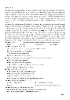 PASSAGE 24_Theme 3. Science and Technology (Khoa học và Công nghệ)
