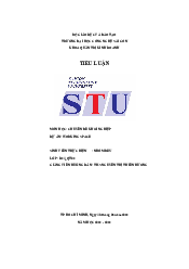 Tiểu luận Chuyên đề khởi nghiệp cuối kỳ - Chuyển đề khởi nghiệp | Đại học công nghệ Sài Gòn