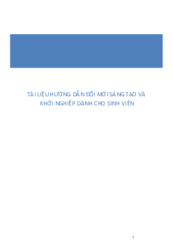 Giáo trình đổi mới sáng tạo