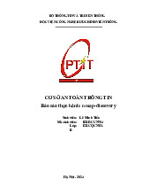 Tóm tắt thực hành môn Quản lý an toàn thông tin | Học viện Công Nghệ Bưu Chính Viễn Thông