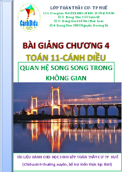 Đường thẳng và mặt phẳng trong không gian, quan hệ song song Toán 11 Cánh Diều