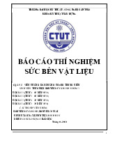 Đề cương môn thí nghiệm sức bền vật liệu- Trường Đại học bách khoa - Đại học đà nẵng.