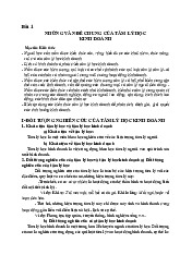 Chương 1: Những vấn đề cơ bản của tâm lý học kinh doanh | Môn Tâm lý học kinh doanh - Đại học Sư phạm Kỹ thuật Thành phố Hồ Chí Minh