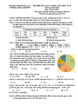 Đề giữa kỳ 2 Toán 7 năm 2022 – 2023 trường THCS Ninh Mỹ – Ninh Bình