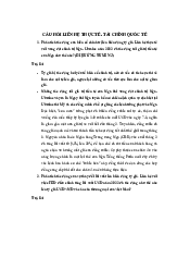 Câu Hỏi Liên Hệ Thực Tế- Tài Chính Quốc Tế | Học Viện Ngân Hàng