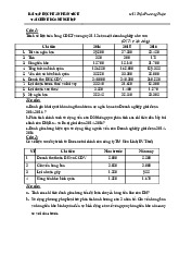 Tài liệu sưu tầm bài tập môn  Phân tích Tài chính Doanh nghiệp