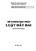 Đề cương Tổng quan và nội dung học phần môn Luật đất đai | Trường Đại học Luật Hà Nội