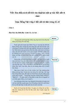 Soạn bài Viết: Tìm hiểu cách viết bài văn thuật lại một sự việc | Kết nối tri thức