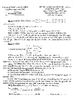 Đề khảo sát Toán 9 lần 3 kỳ 2 năm 2019 – 2020 trường THCS Phú Đô – Hà Nội