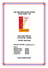 Báo cáo Cuối Kỳ Cơ sở dữ liệu: Phân Tích Dữ Liệu Doanh Số Bán Lẻ | Trường Đại học Bách khoa Hà Nội
