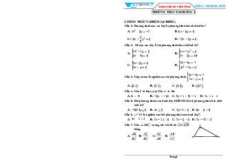Đề tham khảo giữa kì 1 Toán 9 năm 2024 – 2025 phòng GD&ĐT Hóc Môn – TP HCM