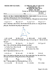 Đề giữa học kỳ 2 Toán 11 năm 2024 – 2025 trường THPT Hậu Nghĩa – Long An có đáp án