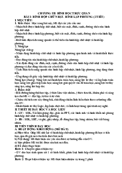 Giáo án Toán 7 C3 - Bài 1. Hình hộp chữ nhật. Hình lập phương | Cánh diều